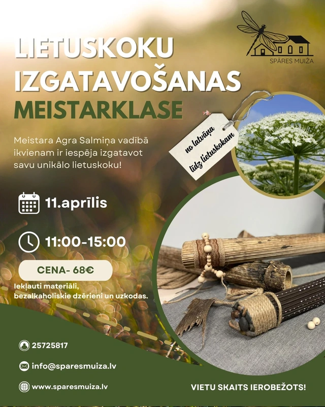 Lietuskoka izgatavošanas meistarklase