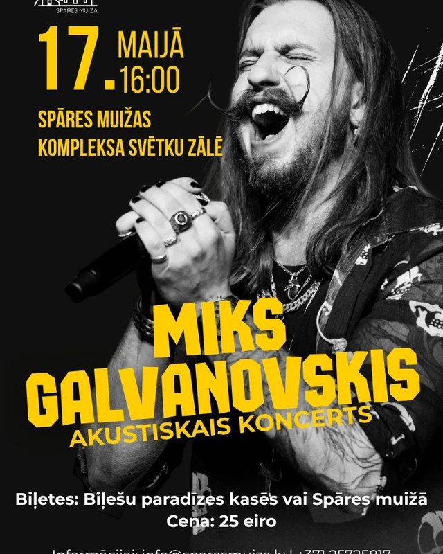 Spārē uzstāsies Miks Galvanovskis
